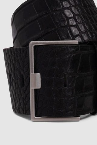 Ceinture en cuir - Noir - IKKS