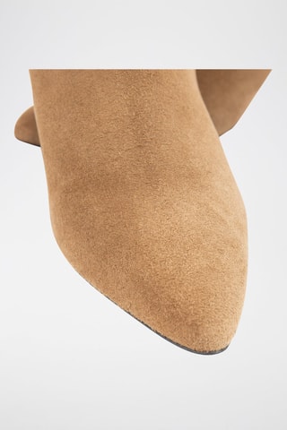 Boots montantes en cuir - Marron - IKKS