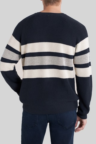 Pull - Bleu marine et écru - IKKS