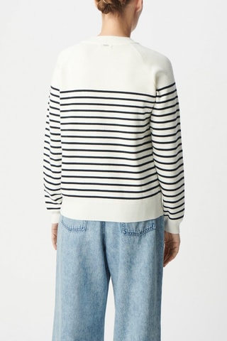 Pull - Bleu marine et blanc - IKKS