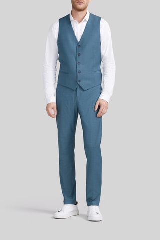Gilet de costume en laine - Bleu - IKKS