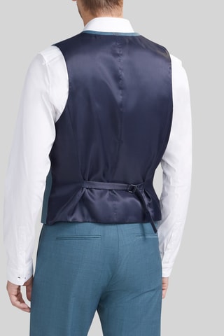 Gilet de costume en laine - Bleu - IKKS