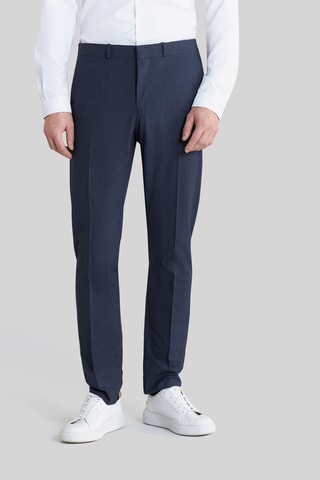 Pantalon slim en laine - Bleu marine - IKKS