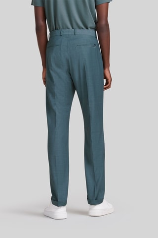 Pantalon slim en laine - Vert-bleu - IKKS