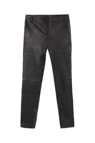 Pantalon en cuir d’agneau - Noir