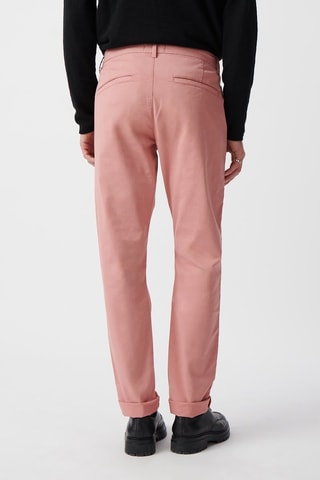 Chino slim en coton biologique - Rose - IKKS