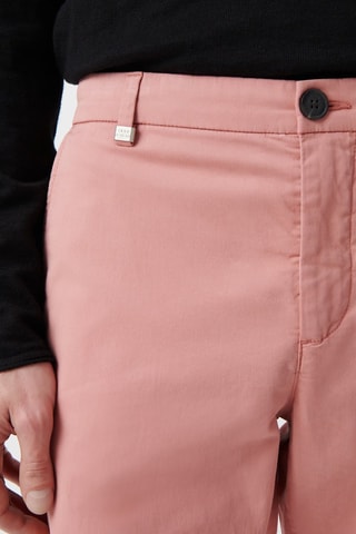 Chino slim en coton biologique - Rose - IKKS