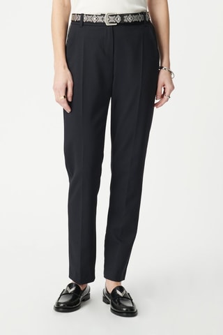 Pantalon droit taille haute - Noir - IKKS