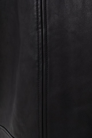 Veste en cuir d’agneau - Noir - IKKS