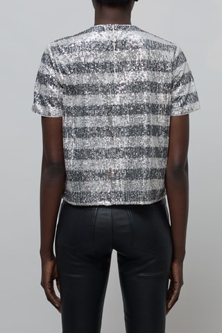 Top - Noir et beige - IKKS