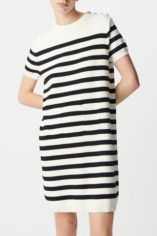 Robe trapèze - Noir et blanc - IKKS