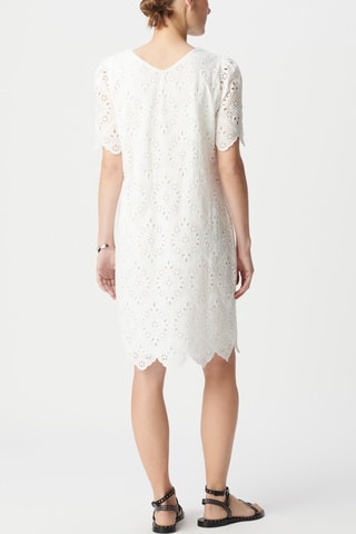 Robe droite en broderie anglaise en coton biologique - Ecru - IKKS