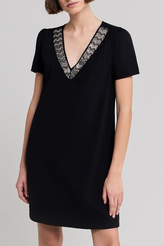 Robe droite - Noir - IKKS