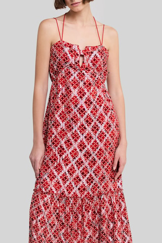 Robe midi - Rouge - IKKS