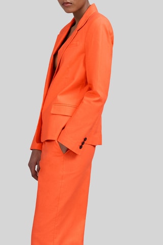 Veste de costume oversize en lin - Orange - IKKS