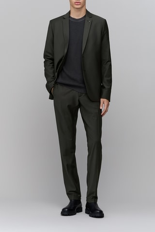 Veste de costume en laine - Kaki - IKKS 