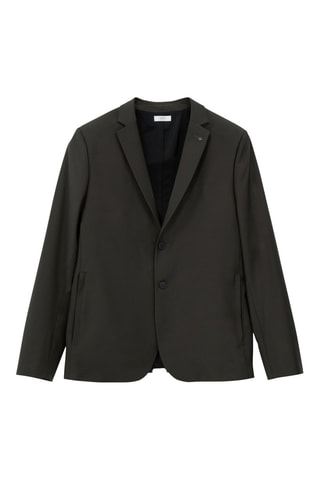 Veste de costume en laine - Kaki - IKKS 