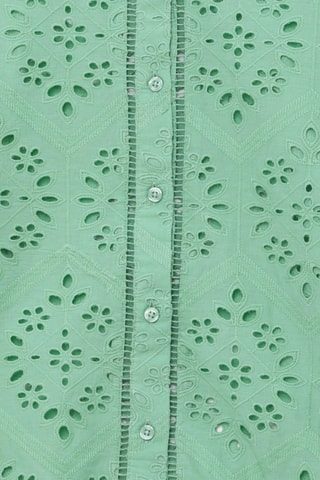 Chemisier en broderie anglaise en coton biologique - Vert - IKKS