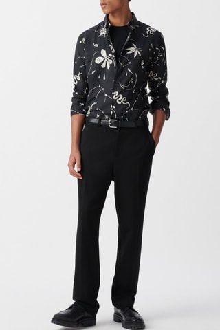 Chemise regular - Noir - IKKS