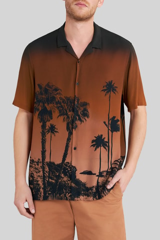 Chemise regular - Marron - IKKS