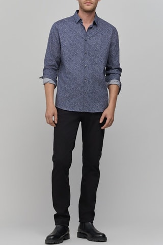 Chemise slim - Bleu marine
