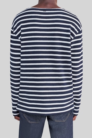 T-shirt - Bleu marine et blanc - IKKS