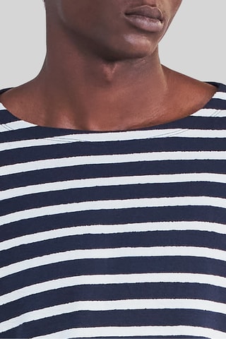 T-shirt - Bleu marine et blanc - IKKS