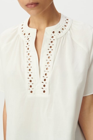 Blouse en coton biologique - Ecru - IKKS