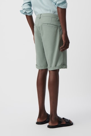 Bermuda Tapered en coton biologique - Bleu-gris - IKKS