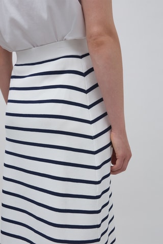Jupe longue - Blanc et bleu marine - IKKS