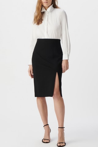 Jupe fourreau taille haute - Noir - IKKS