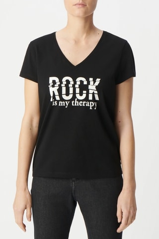 T-shirt - Noir - Ikks Women