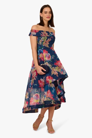 Vestido midi - Azul marino
