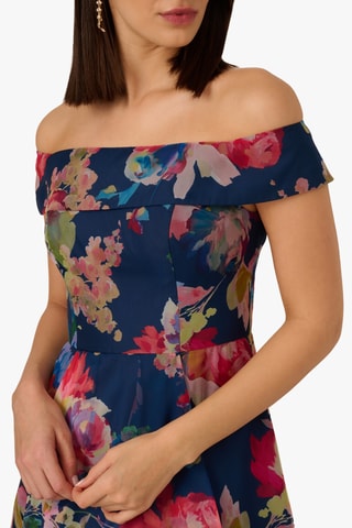 Vestido midi - Azul marino