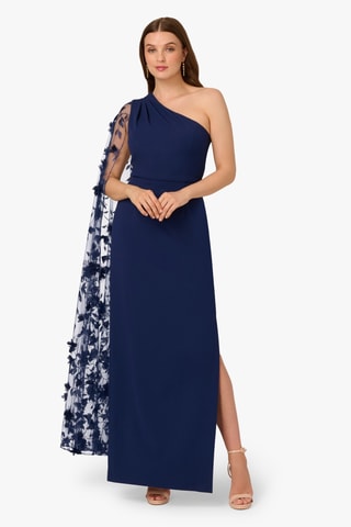 Vestido asimétrico - Azul marino