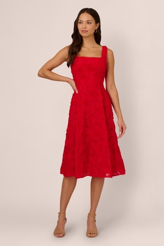 Vestido midi - Rojo