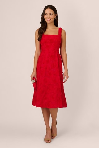 Vestido midi - Rojo