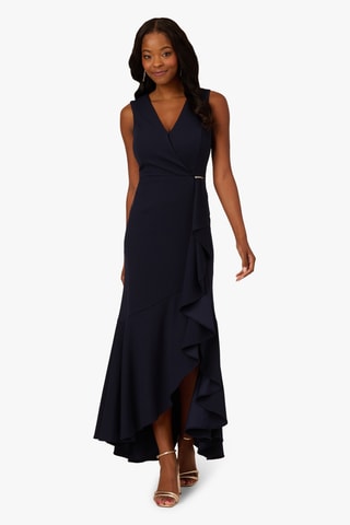 Vestido cruzado - Azul