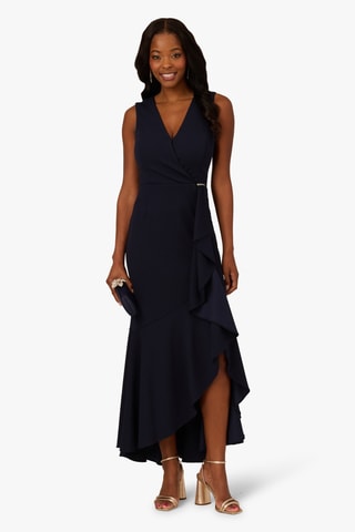 Vestido cruzado - Azul