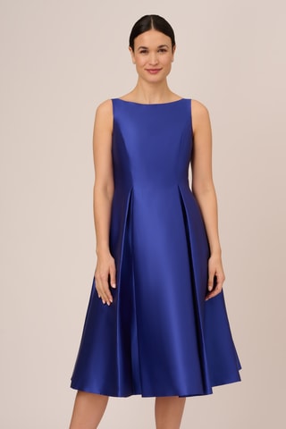 Vestido midi sin mangas - Azul
