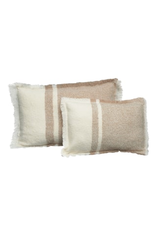 Funda de cojín de lana Megeve - Beige - 50 x 80 cm