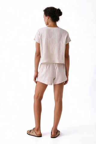 T-shirt et short en lin Symi - Beige