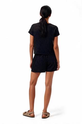 T-shirt et short en lin Symi - Noir