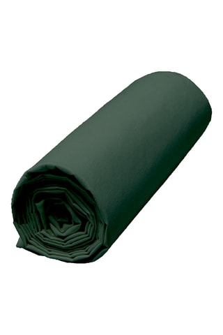 Sábana bajera de percal de algodón Venezia - Verde