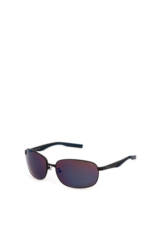 Gafas de sol hombre - Lentes efecto espejo - Categoría 3 - Fila  - Negro y azul