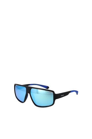 Gafas de sol polarizadas hombre - Lente efecto espejo - Categoría 3 - Polaroid - Azul y negro