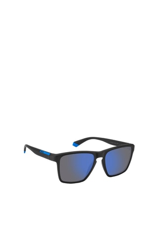 Gafas de sol hombre - Lentes efecto espejo - Categoría 3 - Polaroid - Negro