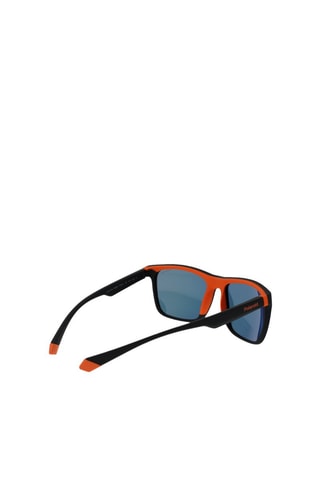 Gafas de sol polarizadas hombre - Lentes efecto espejo - Categoría 3 - Polaroid - Negro y naranja