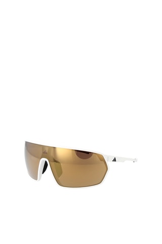 Gafas de sol hombre - Lentes efecto espejo - Categoría 3 - Adidas Sport - Blanco