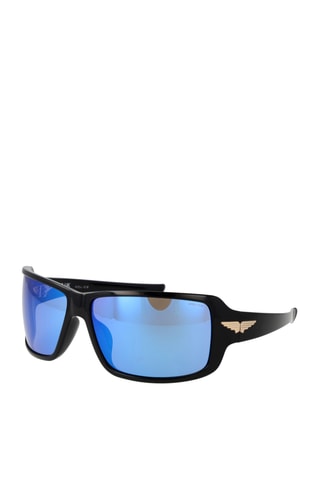 Gafas de sol hombre - Lentes efecto espejo - Categoría 2 - Police - Negro